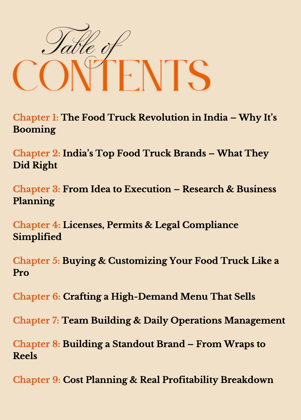 Start your food truck business in India